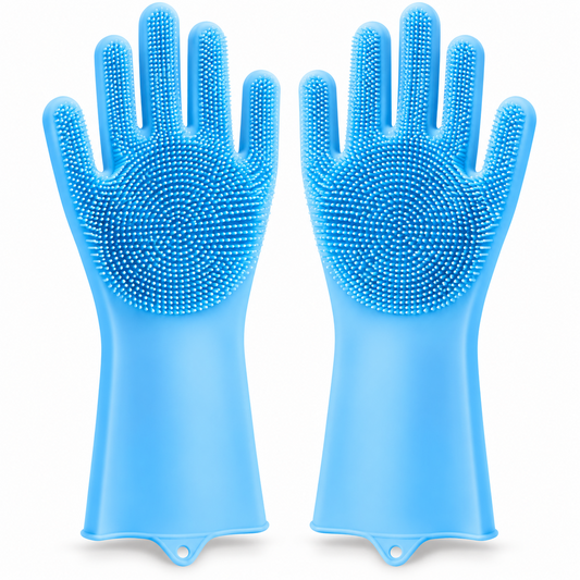 Silicone Cleaning Gloves – Reusable Scrub Gloves