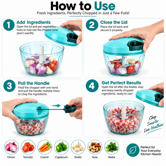 Manual Vegetable Chopper – Fast Easy Chopping