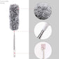 Microfiber Long Reach Fan Duster – 100-Inch Extendable Pole | Washable & Reusable