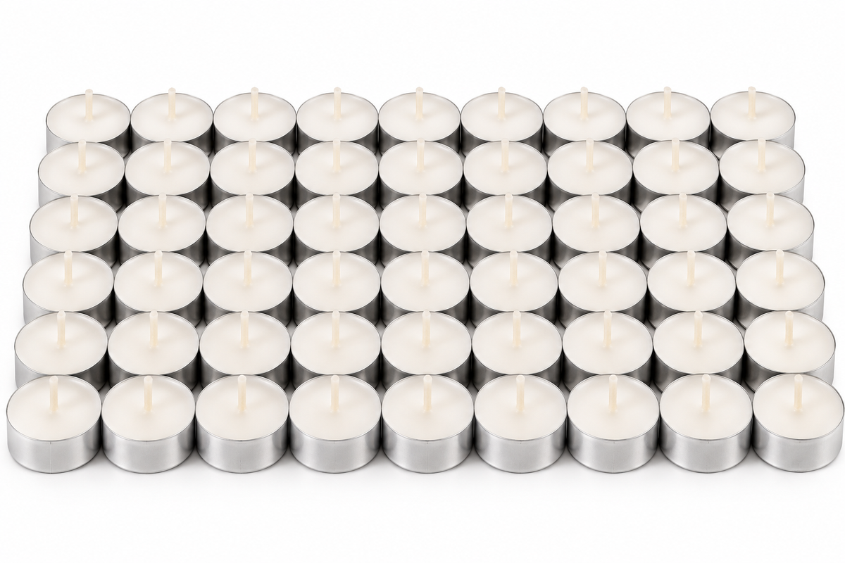 Premium Tealight Candles – Pack of 50 | Perfect for Décor & Celebrations