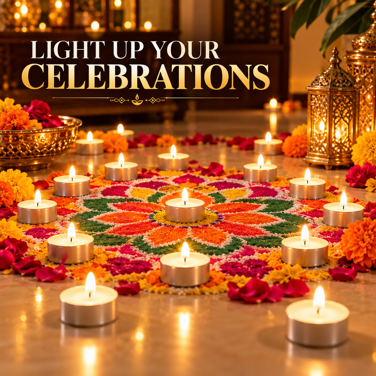 Premium Tealight Candles – Pack of 50 | Perfect for Décor & Celebrations