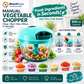 Manual Vegetable Chopper 500ml | Multi-Purpose Food Chopper with Sharp Stainless Steel Blades | Easy Pull & Chop Cutter for Onion, Tomato, Garlic, Vegetables