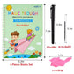 Sank Magic Practice Copybook, (4 BOOK + 10 REFILL+ 1 Pen +1 Grip) Number Tracing Book for Preschoolers with Pen, Magic Calligraphy Copybook Set Practical Reusable Writing Tool Simple Hand Lettering